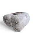 Manta de Sofá y Cama Corazones en Color Gris Claro – Sedalina Suave con Sherpa, Calidez Garantizada- Mercatienda.es