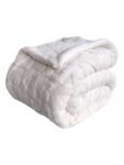 Manta de Sofá y Cama Corazones en Color Marfil – Sedalina Suave con Sherpa, Calidez Garantizada- Mercatienda.es