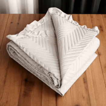 Colcha Bouti Lavada Lisa en lino de Microfibra Suave, Ligera y Elegante para Verano