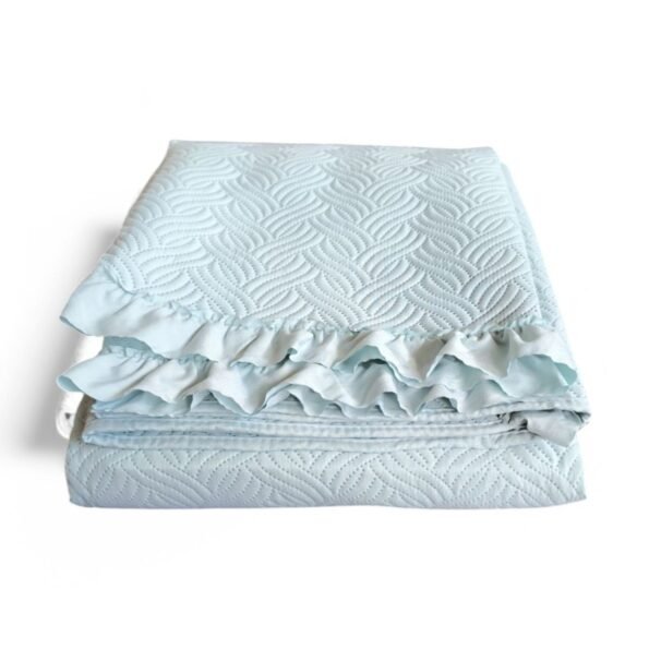 Colcha Bouti en Agua Lavada Lisa de Microfibra Suave, Ligera y Elegante para Verano