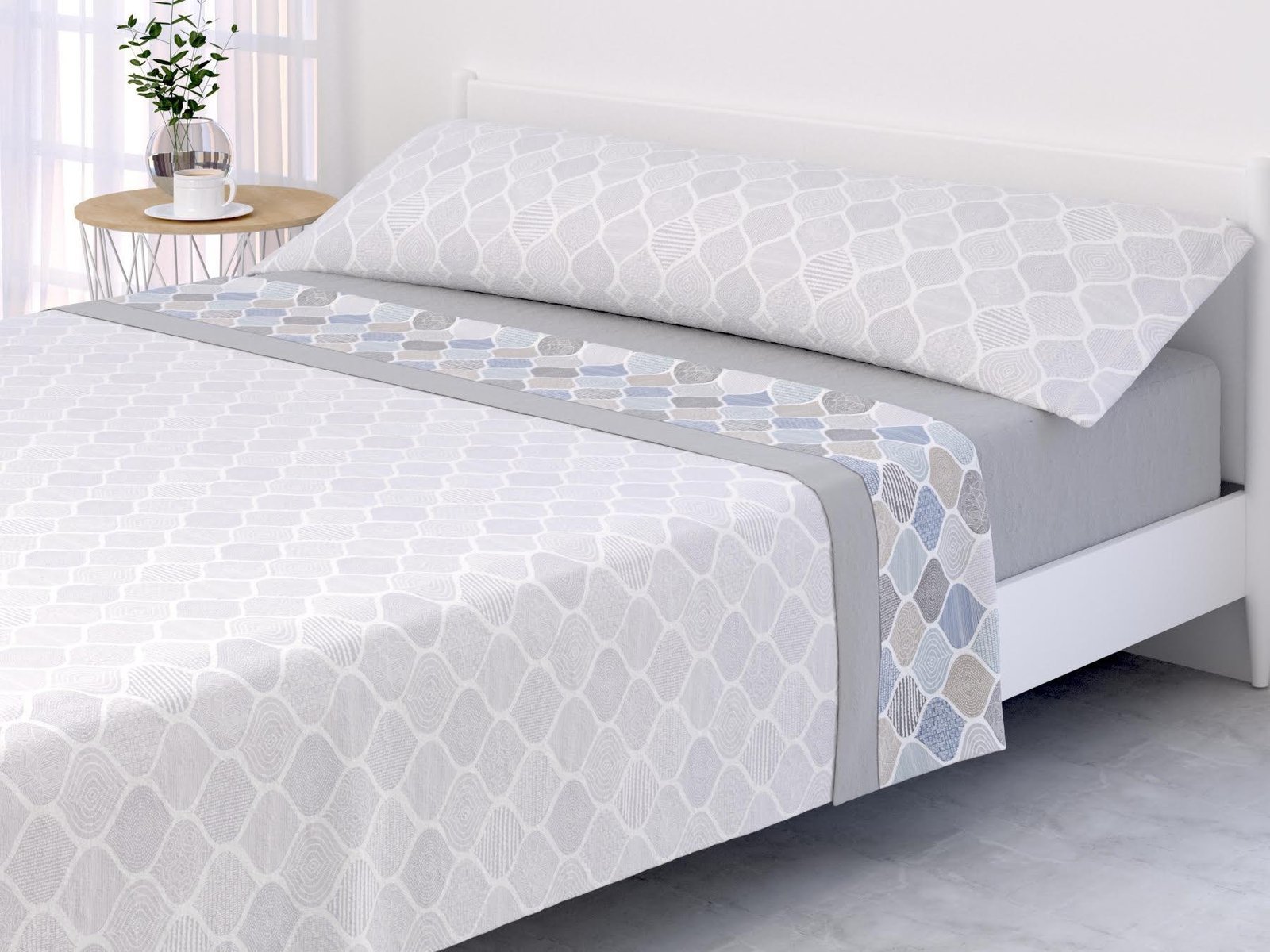 Sábanas Térmicas de Pirineo Cormena en Gris-Gramaje 120g - Secado Rápido y Tacto Suave - 90/105/135/150/180 x 200cm - Mercatienda.es
