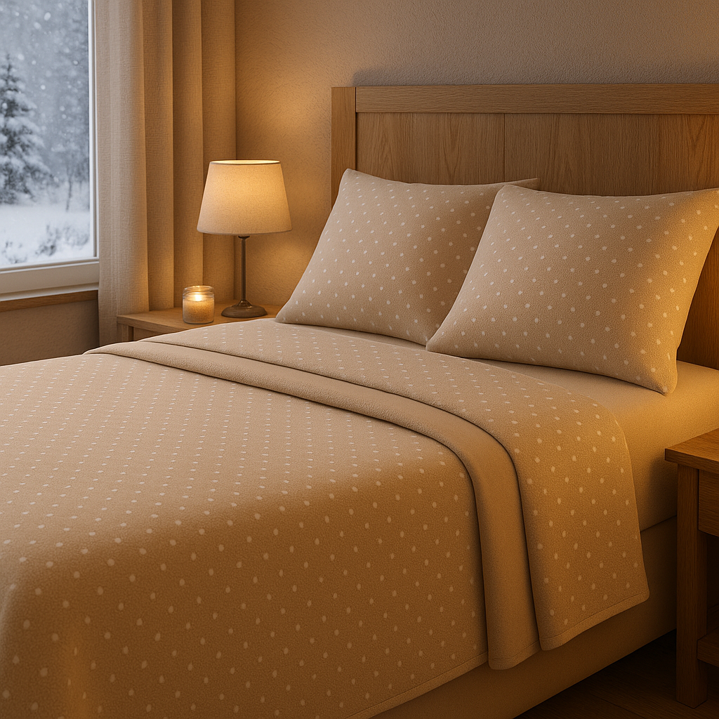Sábanas Pirineo Catalina Beis – Invierno, Bajera 30 cm, 90–180 cm - Imagen 6