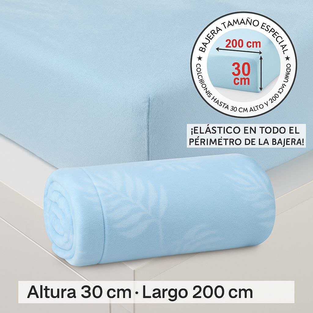 Sábanas Sedalina Simón Celeste 240 g/m² – Invierno 90–180 cm - Imagen 4