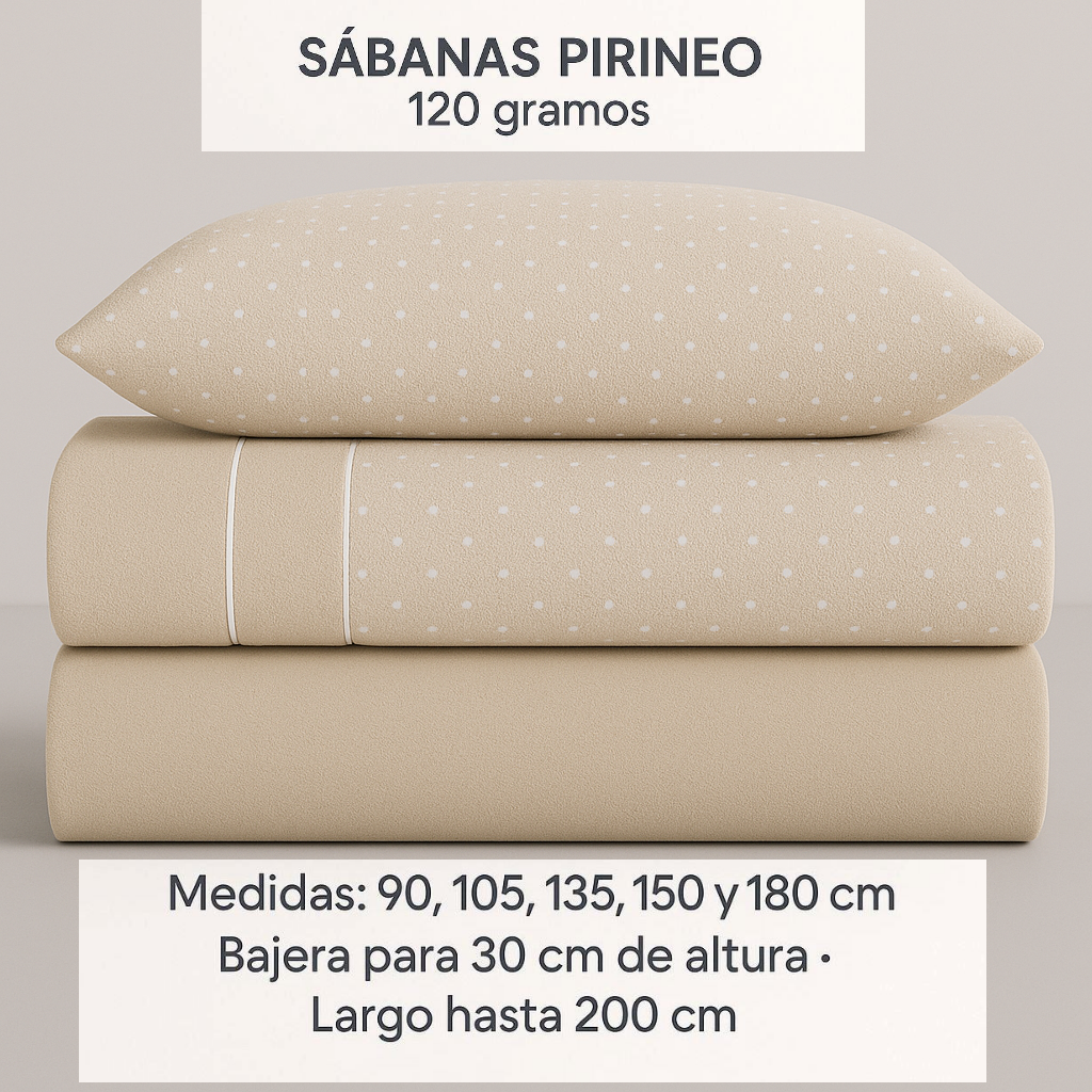 Juego de sábanas Pirineo Catalina Beis para invierno